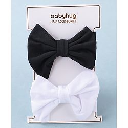 Babyhug Free Size Headbands With Bow Applique Pack of 2 - Multicolour