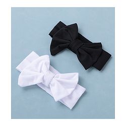 Babyhug Free Size Headbands With Bow Applique Pack of 2 - Multicolour