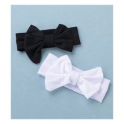 Babyhug Free Size Headbands With Bow Applique Pack of 2 - Multicolour