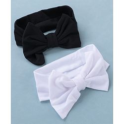 Babyhug Free Size Headbands With Bow Applique Pack of 2 - Multicolour