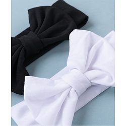 Babyhug Free Size Headbands With Bow Applique Pack of 2 - Multicolour