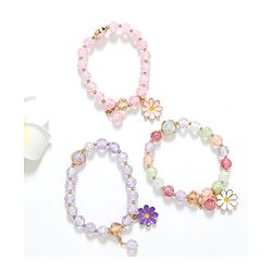 Babyhug Free Size Bracelets With Charms Pack of 3 - Multicolor