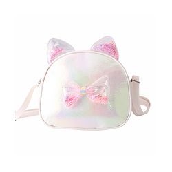 Babyhug Sling Bag with Bow Applique - White