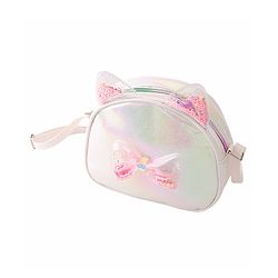 Babyhug Sling Bag with Bow Applique - White