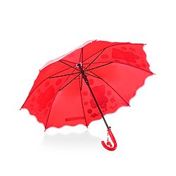 Babyhug Free size Umbrella With Teddy Bear Print - Dark Pink