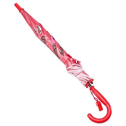 Babyhug Free size Umbrella With Teddy Bear Print - Dark Pink