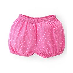 Babyhug 100% Cotton Bloomer Polka Dot Print Pack of 3 -Pink