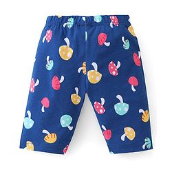 Babyhug Cotton  Lycra Knit Three Fourth Leggings with Polka Dot & Heart Print Pack of 3 - Multicolour
