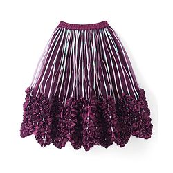 Babyhug Sleeveless Net Flowered Choli & Lehenga with Dupatta - Purple