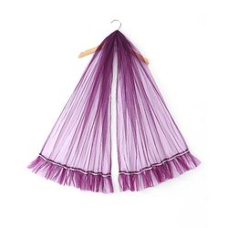 Babyhug Sleeveless Net Flowered Choli & Lehenga with Dupatta - Purple
