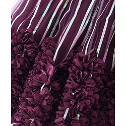 Babyhug Sleeveless Net Flowered Choli & Lehenga with Dupatta - Purple