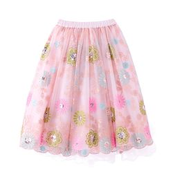 Babyhug Short Sleeves Sequence & Embroidered Lehenga Choli with Dupatta Set - Pink