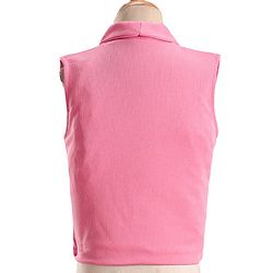 Babyhug Knitted Solid Colour Waistcoat Set With Full Sleeves Shirt- Pink