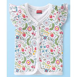 Babyhug 100% Cotton Front Open Vest - Pack of 3