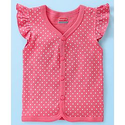 Babyhug 100% Cotton Front Open Vest - Pack of 3