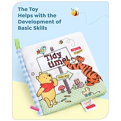 Babyhug Disney Winnie the Pooh Story Cloth Book  - English