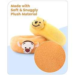 Babyhug 5 Pcs Disney Mickey And Friends Plush Stacking Ring Toy| 4 Rings and 1 Base Soft Stacking Toy| STEM Montessori Learning Toy for 1 - 3 Years Kids| Boost Motor Skills Creativity & Hand Eye Co-ordination| BIS Certified