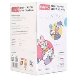 Babyhug 5 Pcs Disney Mickey And Friends Plush Stacking Ring Toy| 4 Rings and 1 Base Soft Stacking Toy| STEM Montessori Learning Toy for 1 - 3 Years Kids| Boost Motor Skills Creativity & Hand Eye Co-ordination| BIS Certified