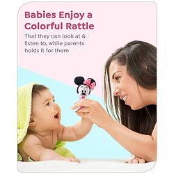 Babyhug Disney Soft Minnie Mouse Squeaker Baby Rattle - Pink
