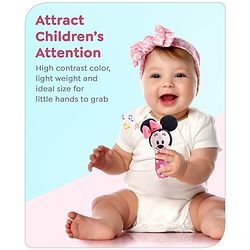 Babyhug Disney Soft Minnie Mouse Squeaker Baby Rattle - Pink