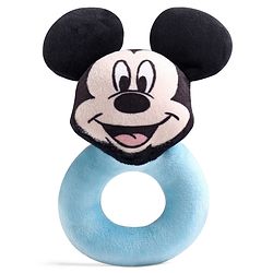 Babyhug Disney Mickey Mouse  Baby Ring Rattle - Blue