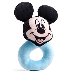 Babyhug Disney Mickey Mouse  Baby Ring Rattle - Blue