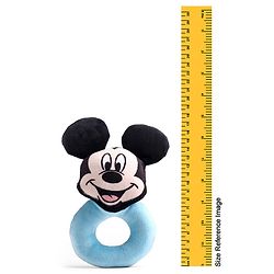 Babyhug Disney Mickey Mouse  Baby Ring Rattle - Blue