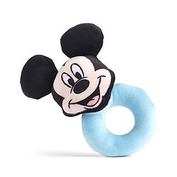 Babyhug Disney Mickey Mouse  Baby Ring Rattle - Blue