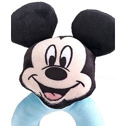 Babyhug Disney Mickey Mouse  Baby Ring Rattle - Blue