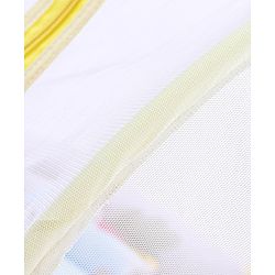 Babyhug Cotton Mattress Set with Mosquito Net Fox Print- Pista Green