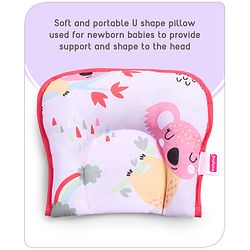 Babyhug Cotton Mattress Set with Mosquito Net Fox Print- Pista Green