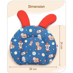 Babyhug Cloud Shaped Head Shaping Rai ( Mustard Seed ) Pillow Cloud Print- Pink