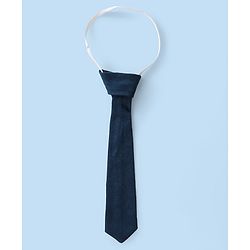 Babyhug 100% Cotton Knit Half Sleeves Pilot Theme Romper with Tie - Navy & White