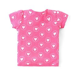 Babyhug 100% Cotton Half Sleeves Front Open Vest  Fish Hearts & Teddy Print Pack of 3 - Pink & Blue