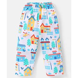Babyhug Single Jersey Knit Half Sleeves Night Suit Text Print Pack of 2  -  Blue