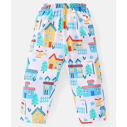 Babyhug Single Jersey Knit Half Sleeves Night Suit Text Print Pack of 2  -  Blue