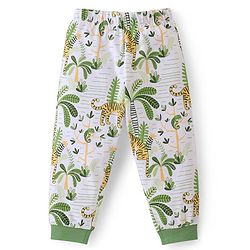 Babyhug Cotton Knit Full Sleeves Night Suit With Tiger Print Pack Of 2 - Multicolor