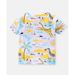Babyhug Cotton Knit Full Sleeves Night Suit With Animal Print Pack Of 2 - Multicolor