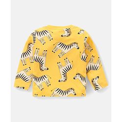Babyhug Cotton Knit Full Sleeves Night Suit With Animal Print Pack Of 2 - Multicolor