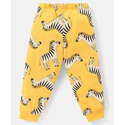 Babyhug Cotton Knit Full Sleeves Night Suit With Animal Print Pack Of 2 - Multicolor