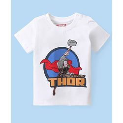 Babyhug Marvel Cotton Knit Half Sleeves T-Shirt With Avengers  Graphics Pack of 3 Full - Multicolor