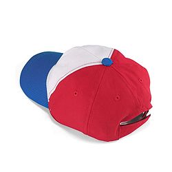 Babyhug Marvel Cotton Summer Cap With Captain Amercia Graphics - Multicolour