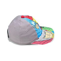 Babyhug Marvel Cotton Summer Cap With Avengers Graphics - Multicolour