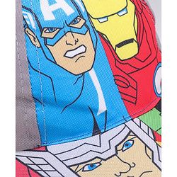 Babyhug Marvel Cotton Summer Cap With Avengers Graphics - Multicolour