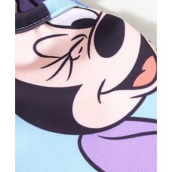 Babyhug Disney  Flutter Sleeves Frock Swimsuit with Minnie Mouse Family  Print - Multicolour