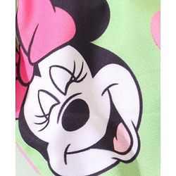 Babyhug Disney  Flutter Sleeves Frock Swimsuit with Minnie Mouse  Print - Multicolour