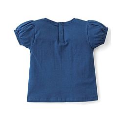 Babyhug Cotton Half Sleeves Top With Ice-Cream Graphics - Navy