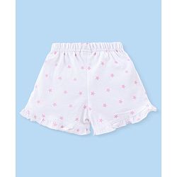 Babyhug Cotton Single Jersey Knit Sleeveless Night Suit Unicorn Print - Pink