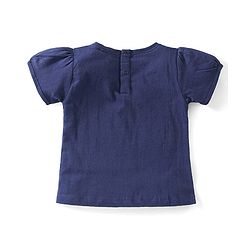 Babyhug Cotton Knit Half Sleeves T-Shirt with Ice Cream Graphics - Navy Blue