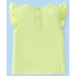 Babyhug Cotton Knit Frill Sleeves T-Shirts with Fruity Print Pack of 3 - Multicolour